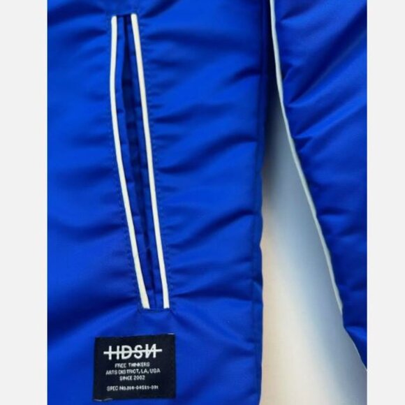 Hudson Water Repellent Insulated Coach Jacket Style HM100 Men's Size XL Blue New - Picture 5 of 13